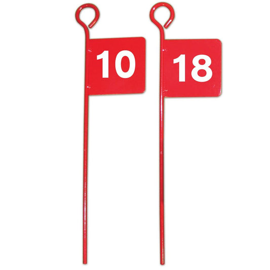 METAL GOLF FLAGS NUMBERED