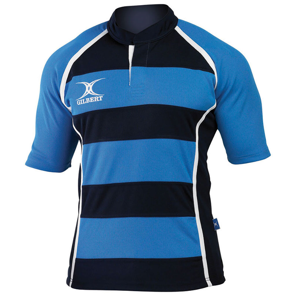 GILBERT XACT RUGBY MATCH SHIRT HOOPED