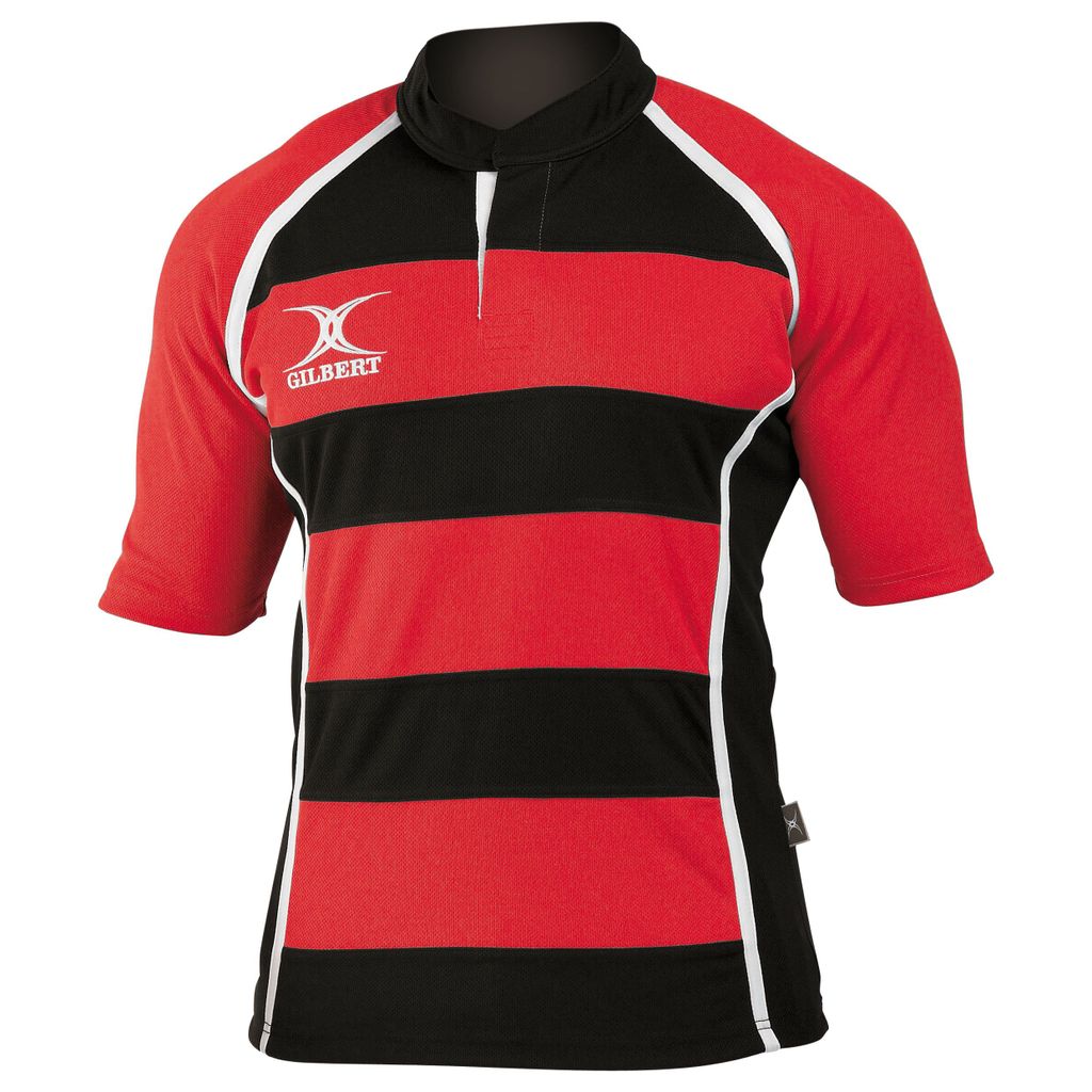 GILBERT XACT RUGBY MATCH SHIRT HOOPED
