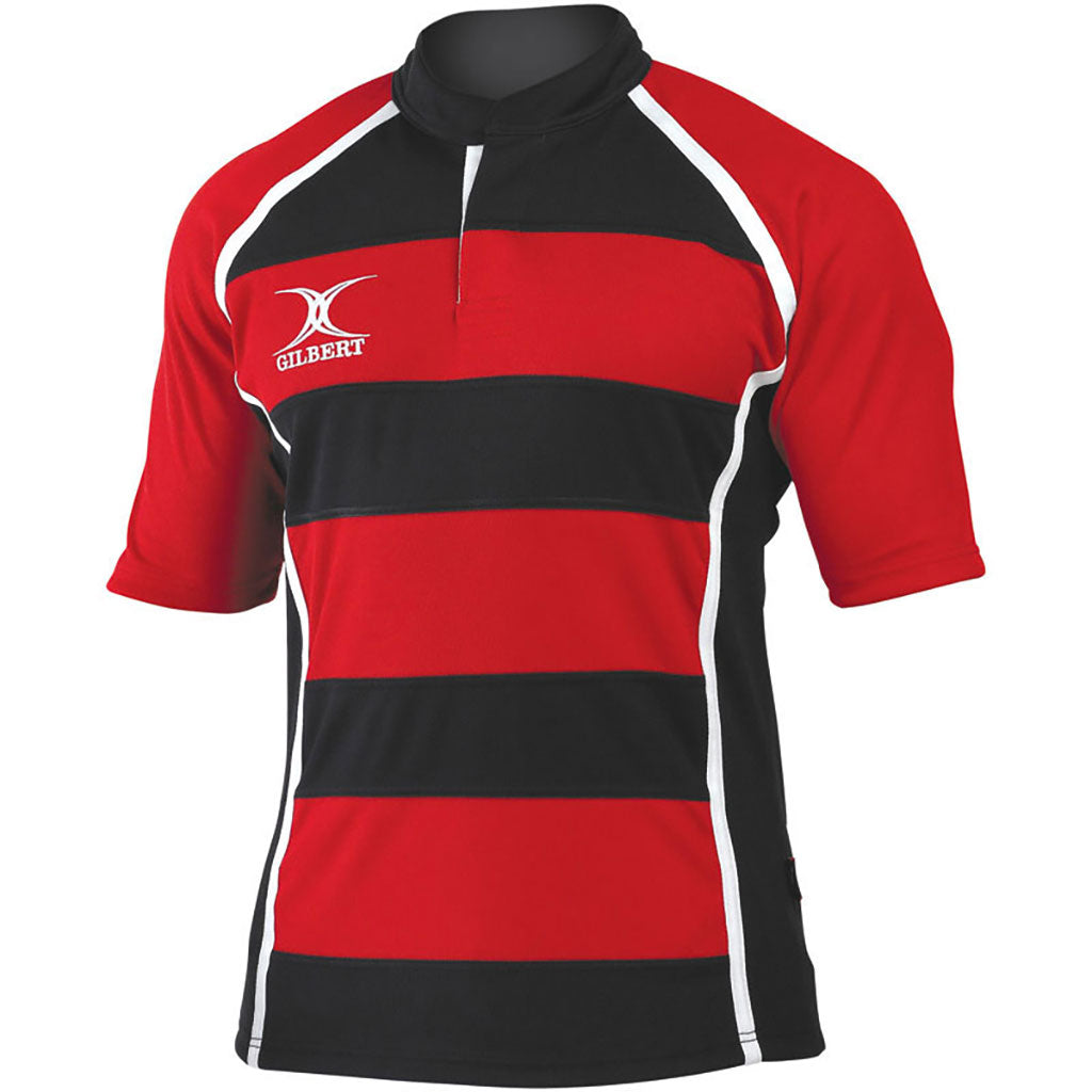 GILBERT XACT RUGBY MATCH SHIRT HOOPED