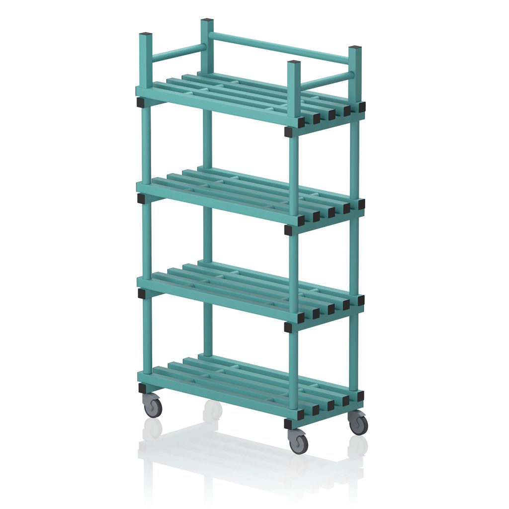 VENDIPLAS MOBILE SHELVING UNIT