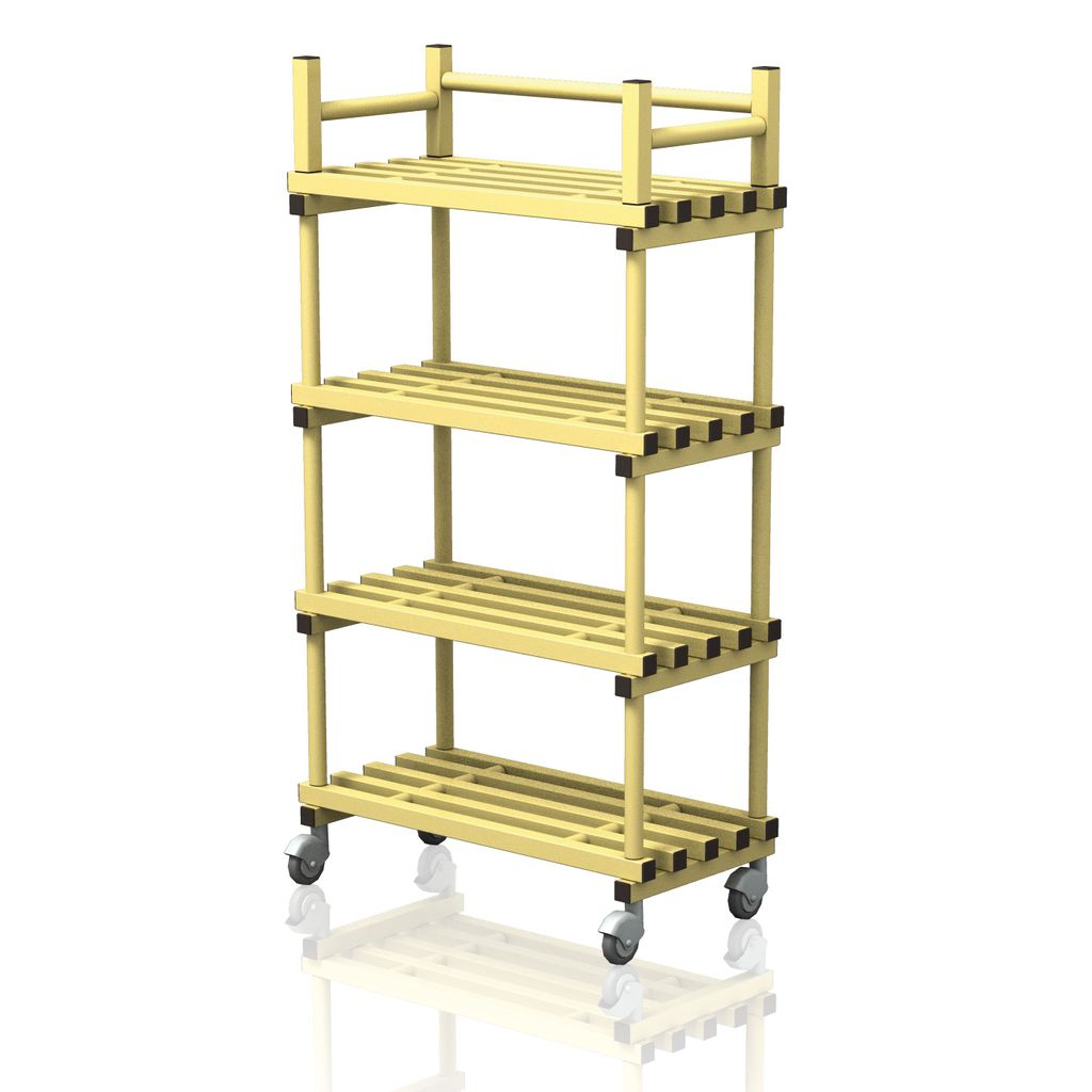 VENDIPLAS MOBILE SHELVING UNIT