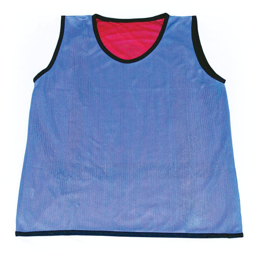 REVERSIBLE BIB - LARGE, BLUE/RED