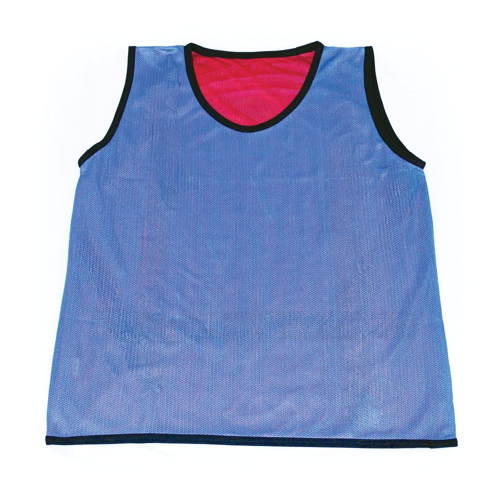 REVERSIBLE BIB - LARGE, BLUE/RED