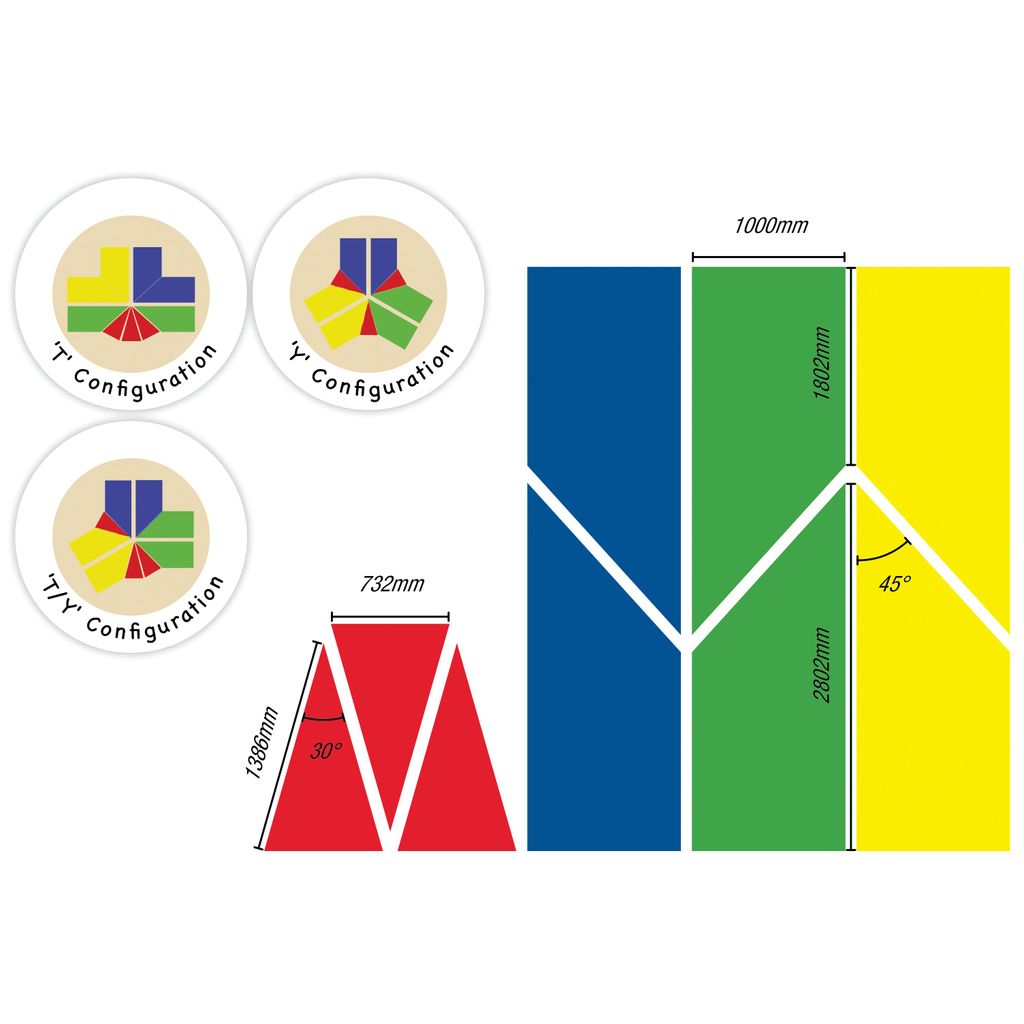 SPECTRUM CLIMBING FRAME MAT SET