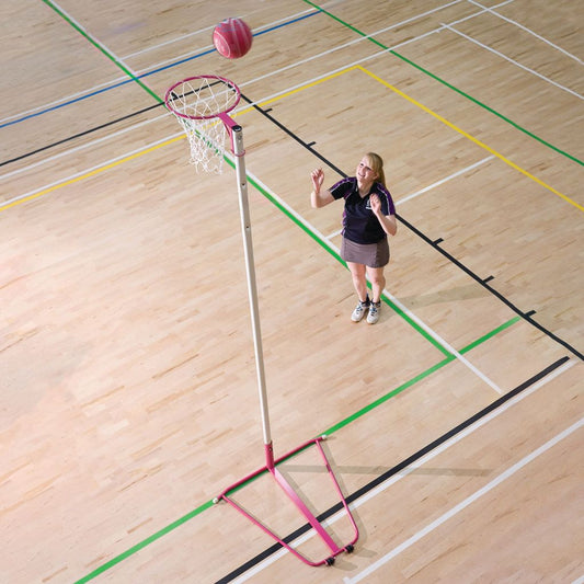 FREESTANDING WHEELAWAY NETBALL POST