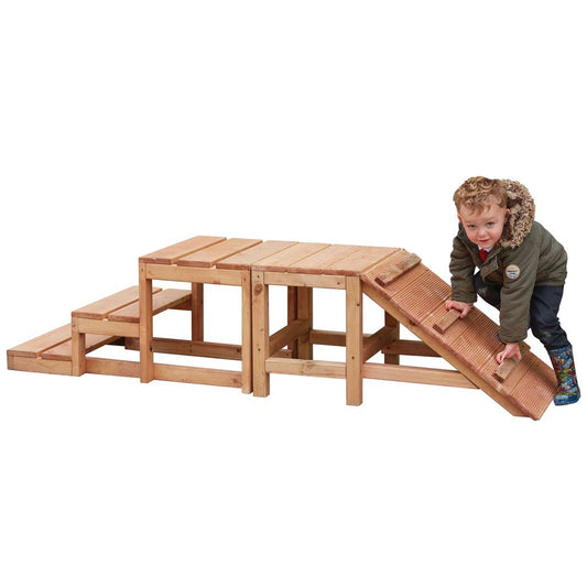 SLOPE UP AND STEP DOWN