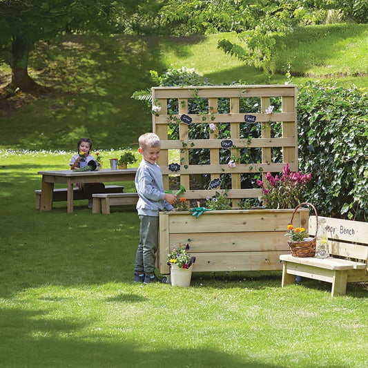MILLHOUSE MOBILE PLANTER WITH TRELLIS