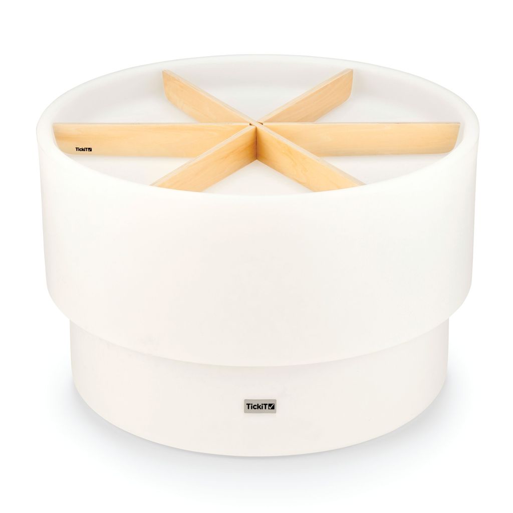 SENSORY TABLE WITH WOODEN DIVIDERS