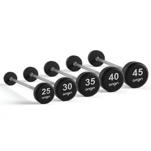 ORIGIN RB3 RUBBER BARBELL SET
