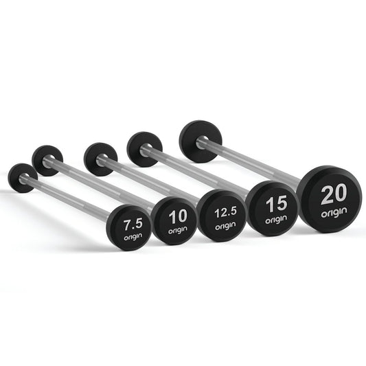 ORIGIN RB3 RUBBER BARBELL SET