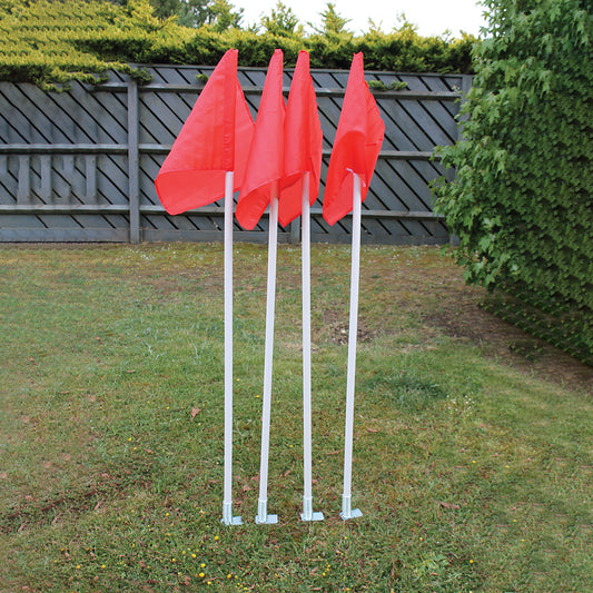 CORNER FLAG & POLE C/W SPRUNG STEEL SPIKE