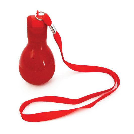 SQUEEZE WHISTLE WITH LANYARD