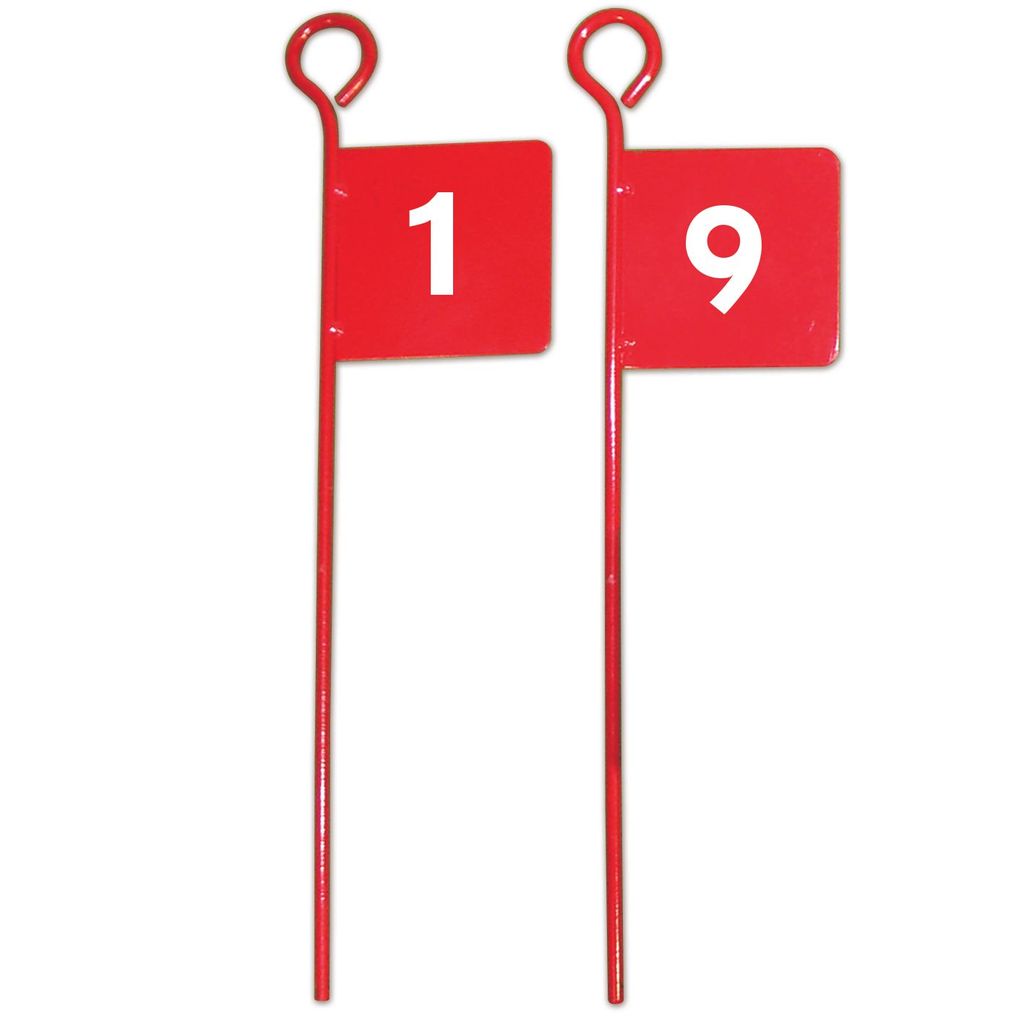 METAL GOLF FLAGS NUMBERED