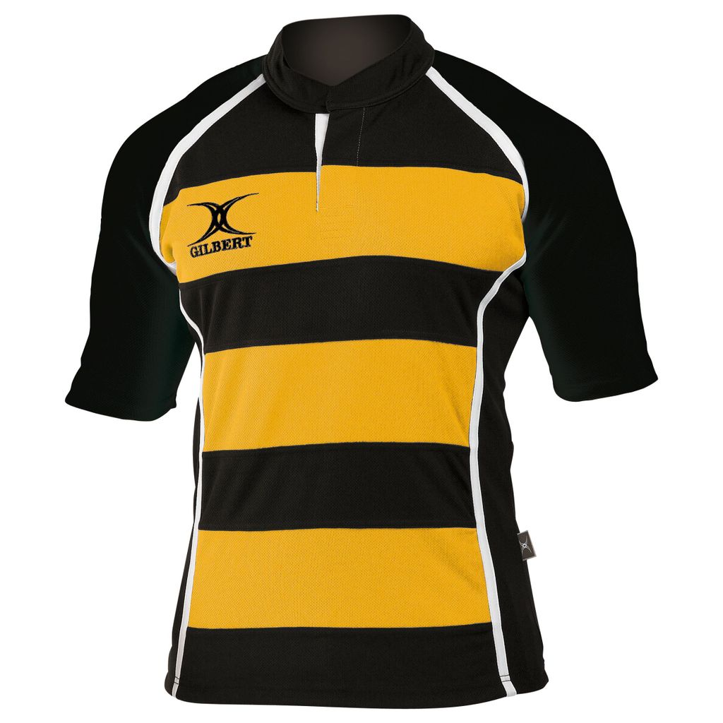 GILBERT XACT RUGBY MATCH SHIRT HOOPED