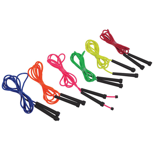 COLOURED PLASTIC SKIPPING ROPES