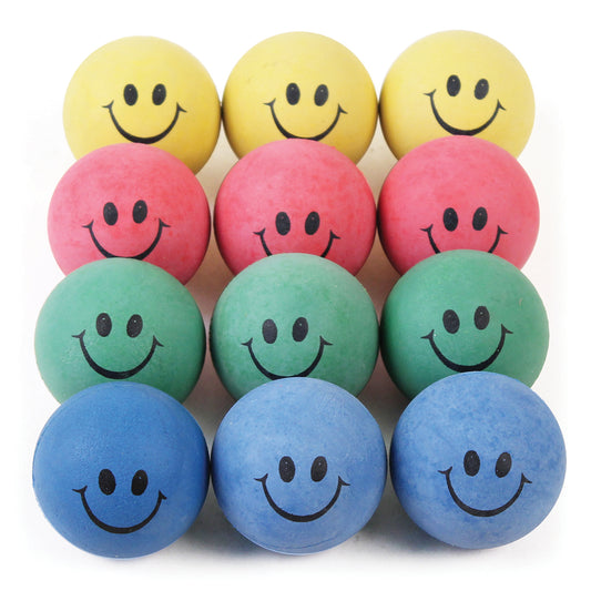 RUBBER SPONGE HAPPY FACE BALL